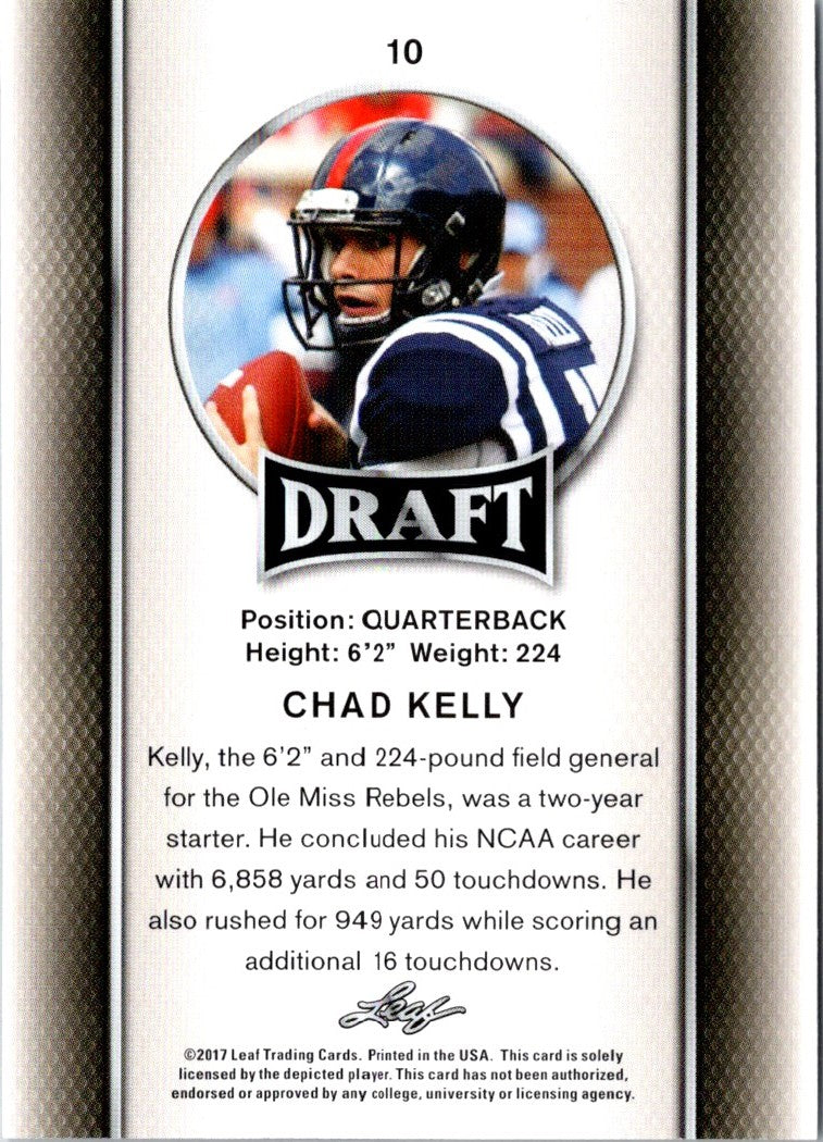 2017 Leaf Draft Chad Kelly