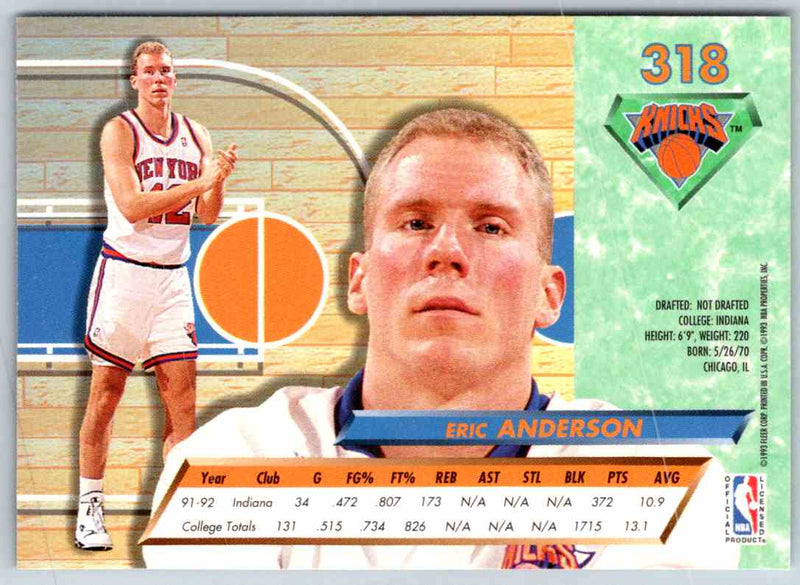 1992 Fleer Ultra Eric Anderson