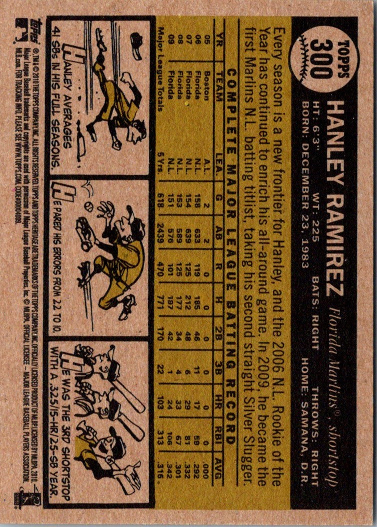 2010 Topps Heritage Hanley Ramirez