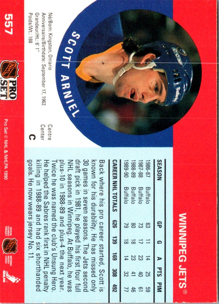 1990 Pro Set Scott Arniel