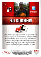 2014 SAGE HIT Paul Richardson #78