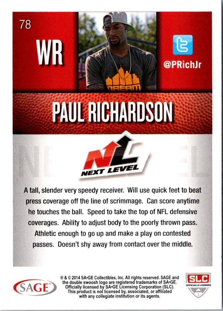 2014 SAGE HIT Paul Richardson