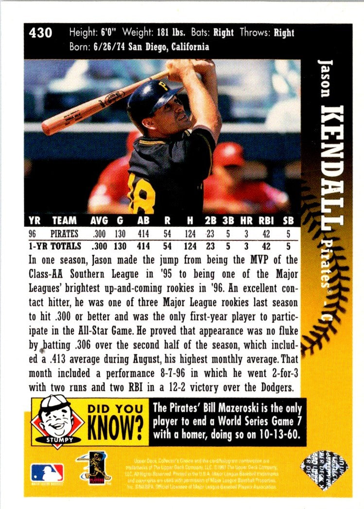 1997 Collector's Choice Jason Kendall