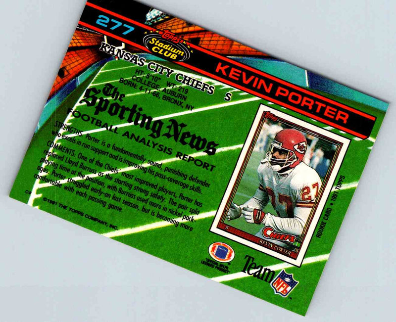 1991 Topps Stadium Club Football Kevin Porter