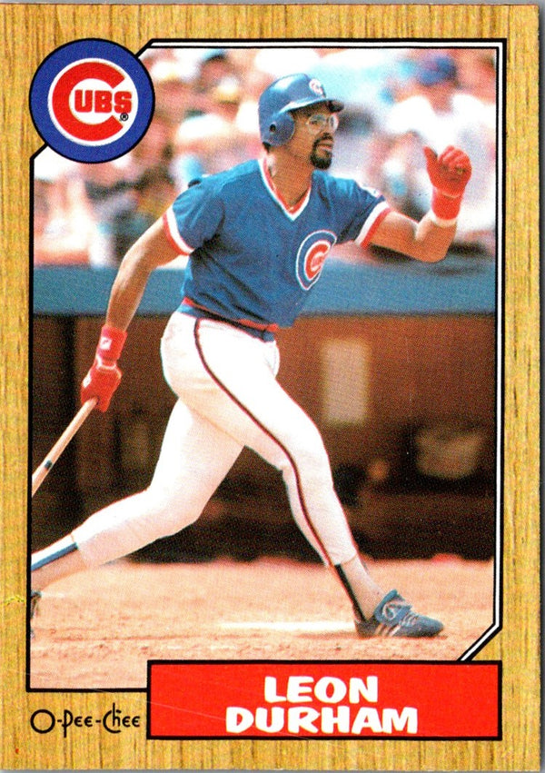 1987 O-Pee-Chee Leon Durham #290