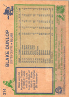 1983 O-Pee-Chee Blake Dunlop #314