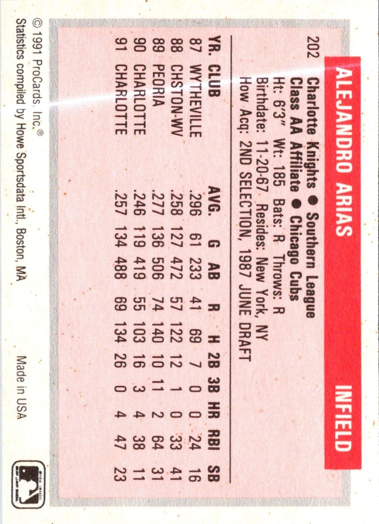 1991 ProCards Alex Arias