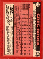 1986 O-Pee-Chee Greg Brock #368