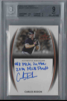 2014 Leaf Trinity Carlos Rodon #A-CR1 Rookie Autograph