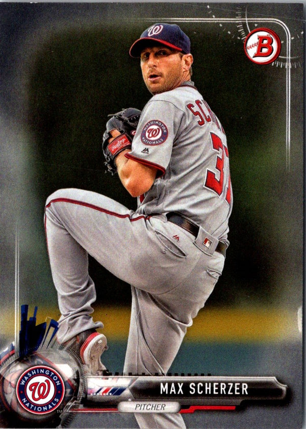 2017 Bowman Silver Max Scherzer #43 /499