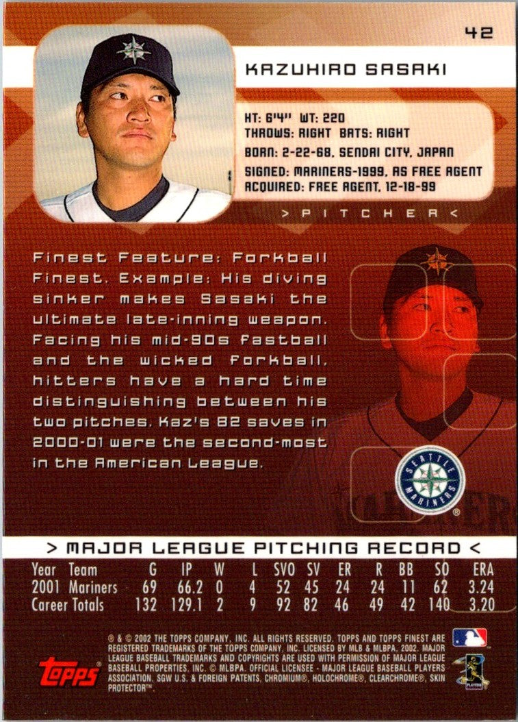 2002 Finest Kazuhiro Sasaki