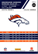 2012 Score Knowshon Moreno