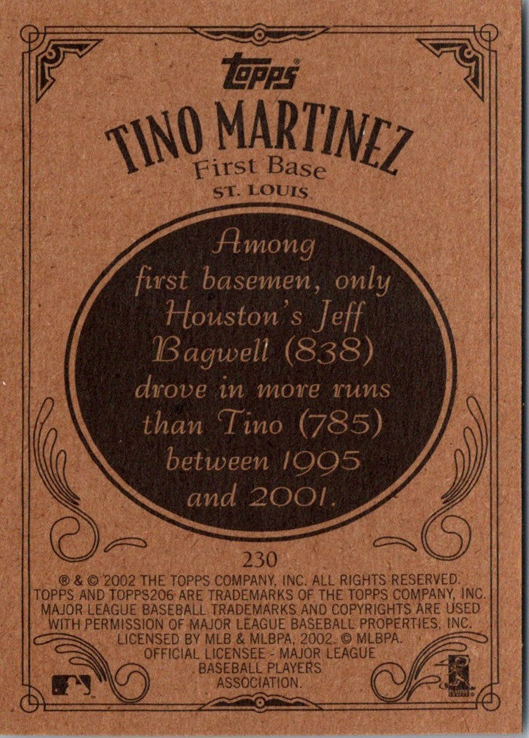 2002 Topps 206 Tino Martinez