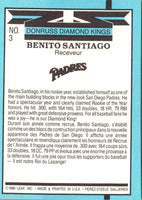 1988 Leaf Benito Santiago #3