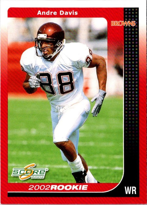 2002 Score Andre Davis #281 Rookie