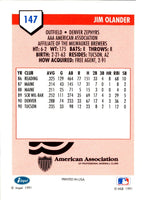1991 Line Drive AAA Jim Olander #147