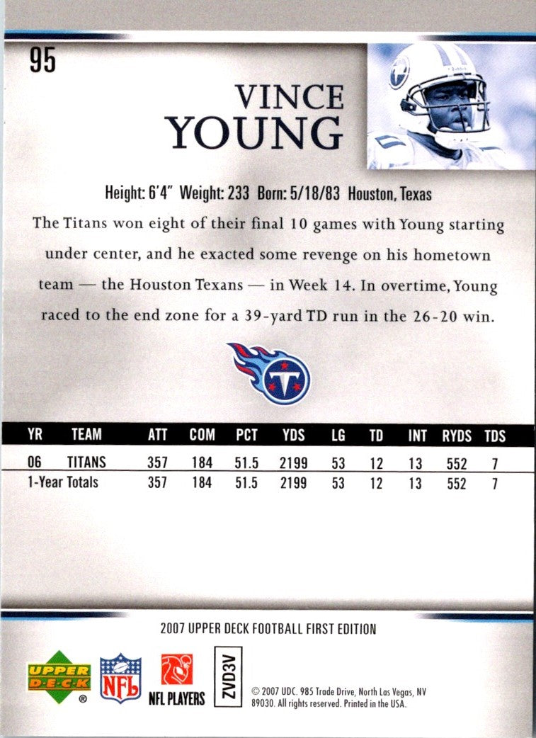 2007 Upper Deck First Edition Vince Young