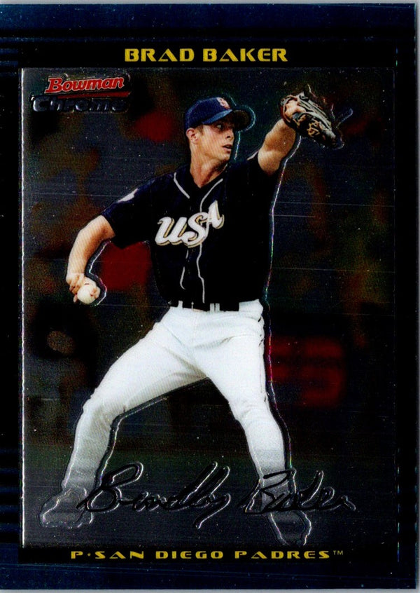 2002 Bowman Draft Picks & Prospects Brad Baker #BDP126