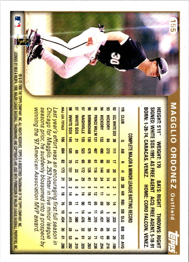 1999 Topps Magglio Ordonez