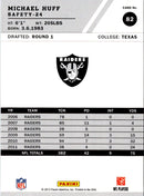 2012 Score Michael Huff