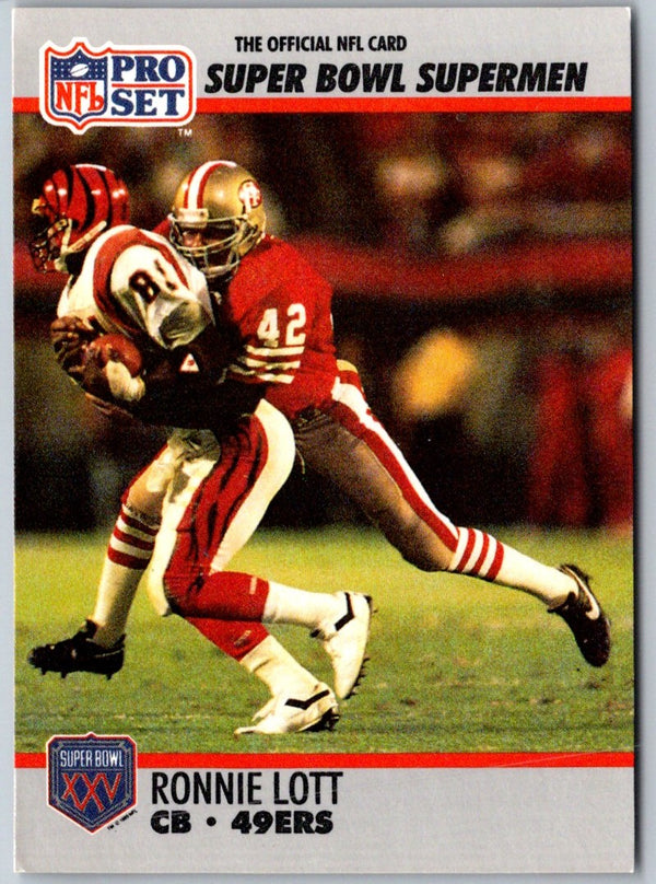 1990 Pro Set Super Bowl 160 Ronnie Lott #105