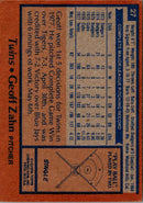 1978 Topps Geoff Zahn