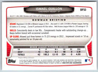 2014 Bowman Ismael Guillon #BP33