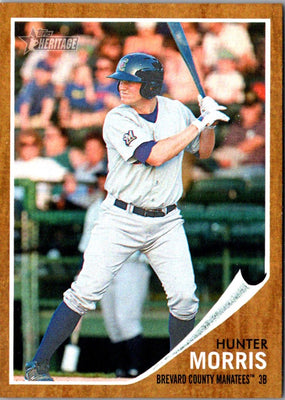 2011 Topps Heritage Minor League Hunter Morris #174