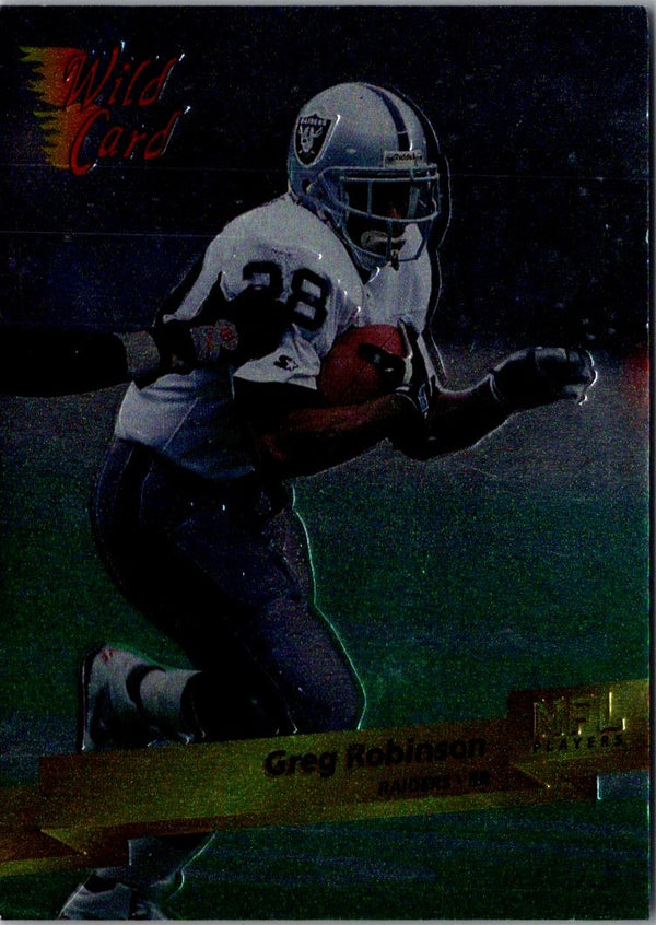 1993 Wild Card Greg Robinson #252 Rookie
