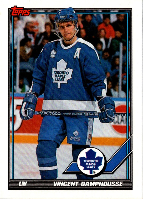 1991 Topps Vincent Damphousse #299