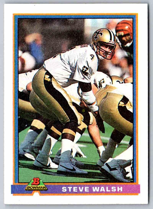 1991 Bowman Football Steve Walsh #343