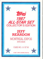 1987 Topps Glossy Send-Ins Jeff Reardon #15