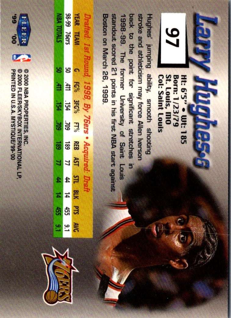 1999 Fleer Mystique Larry Hughes