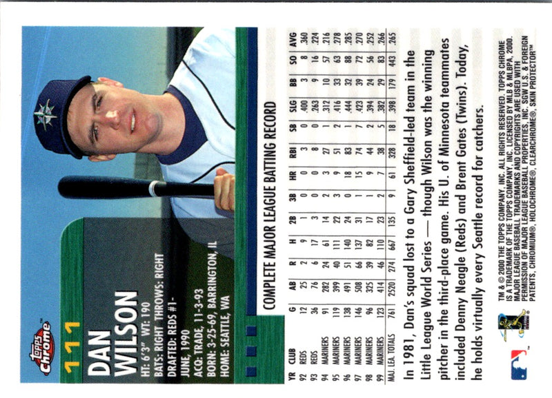 2000 Topps Dan Wilson