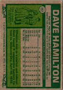 1977 Topps Dave Hamilton