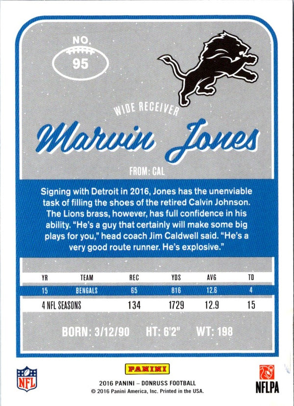 2016 Donruss Marvin Jones #95