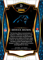 2020 Panini Select Derrick Brown #187 Rookie