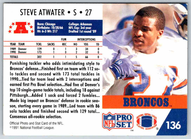 1992 Proset Steve Atwater