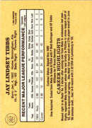 1985 Donruss Jay Tibbs