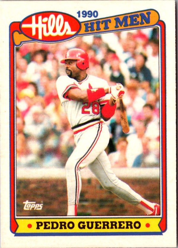 1990 Topps Hills Hit Men Pedro Guerrero #6