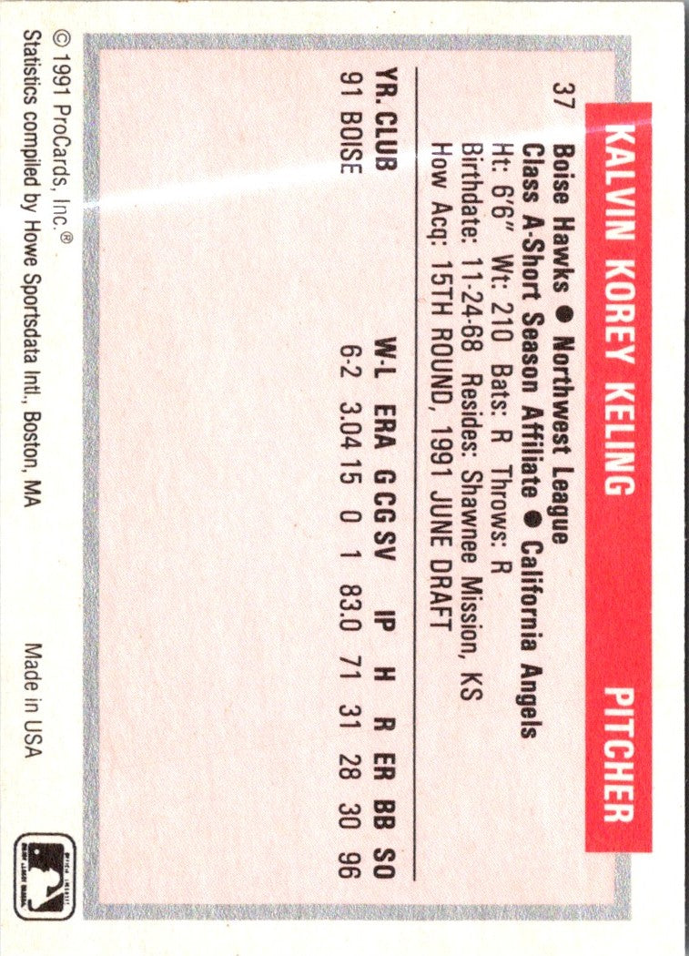 1991 ProCards Korey Keling