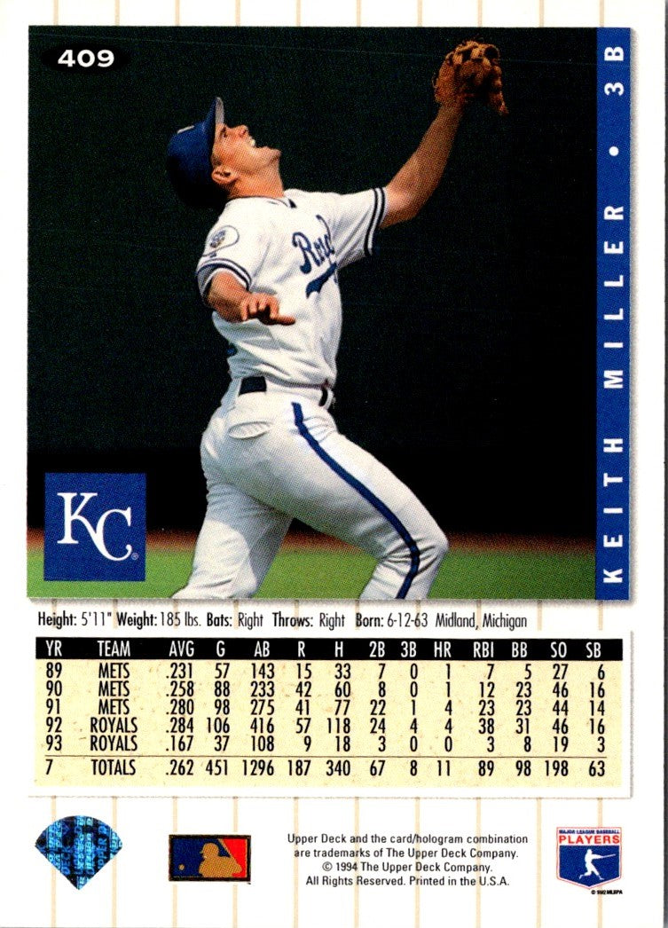 1994 Collector's Choice Keith Miller
