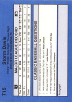 1990 Classic Update Storm Davis #T15