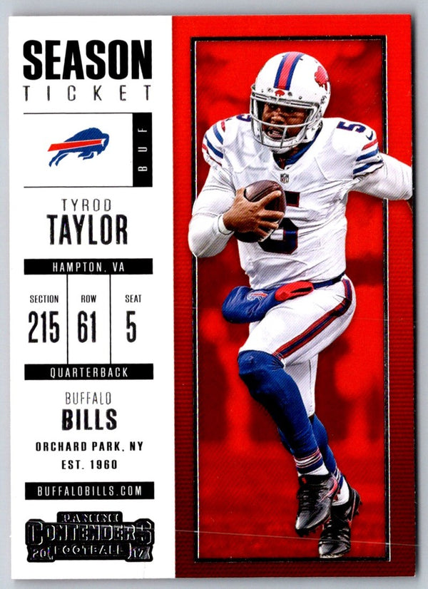 2017 Panini Contenders Tyrod Taylor #89