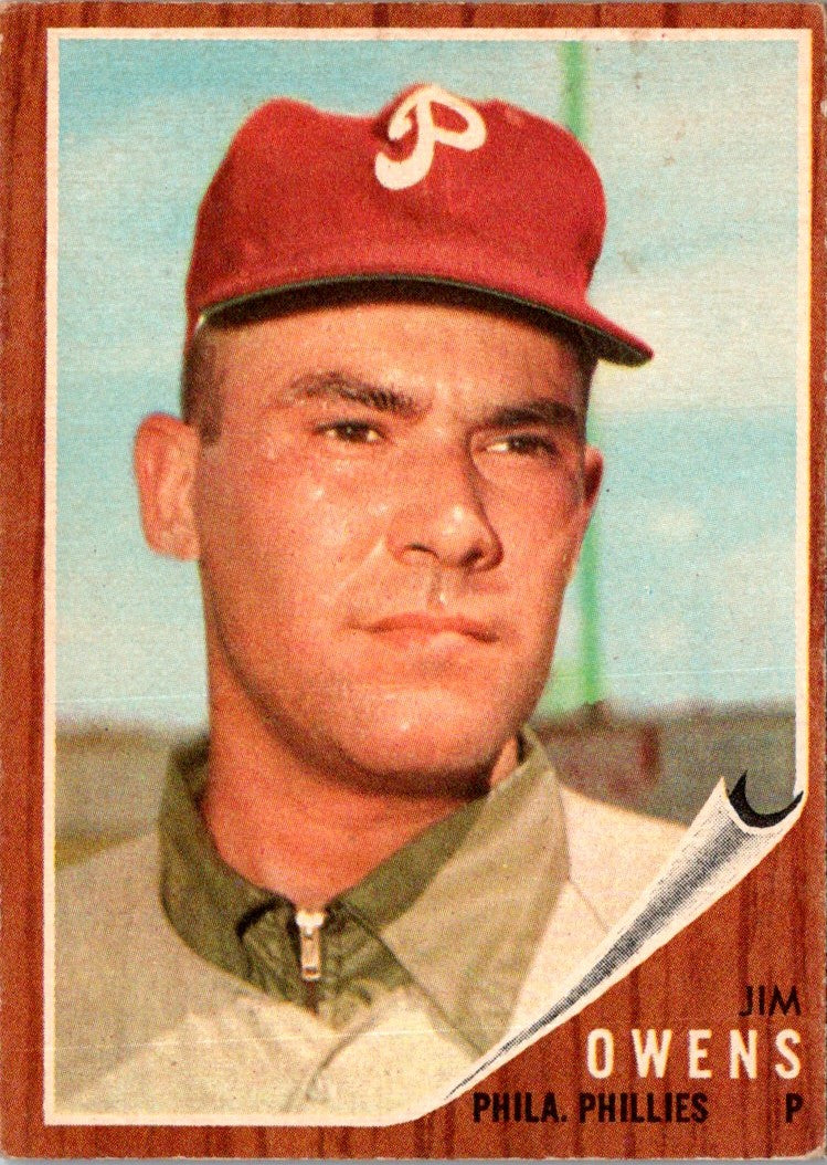 1962 Topps Jim Owens