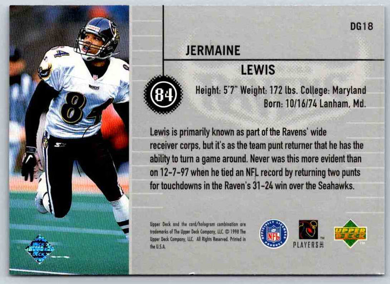 1998 Upper Deck Jermaine Lewis