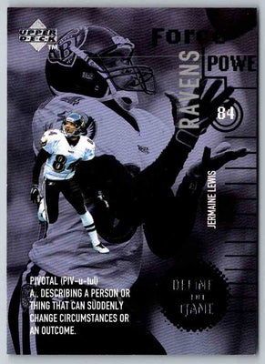 1998 Upper Deck Jermaine Lewis #DG18