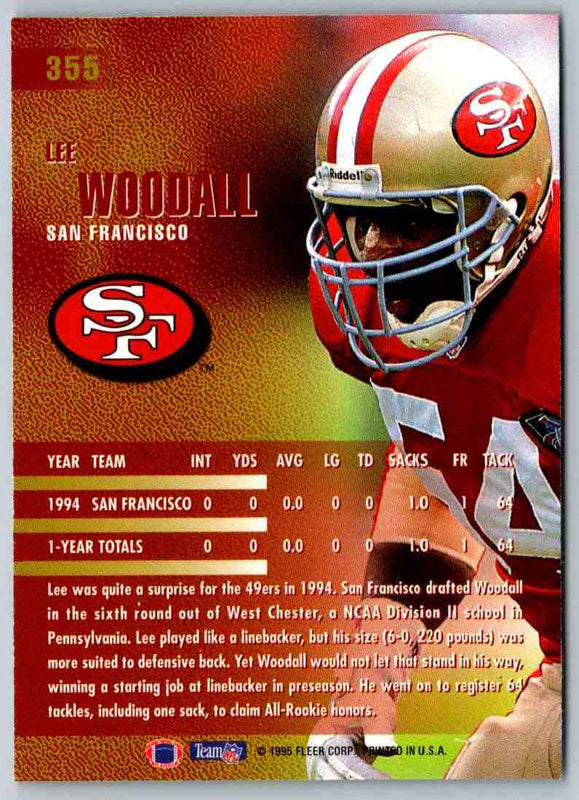 1995 Fleer Lee Woodall #355