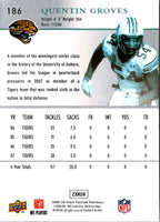 2008 Upper Deck First Edition Quentin Groves #186 Rookie