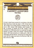 1985 Donruss Carney Lansford #8